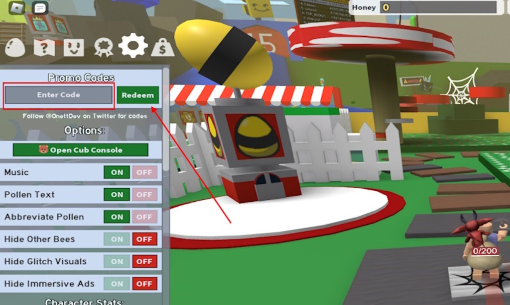 Como resgatar códigos no Bee Swarm Simulator